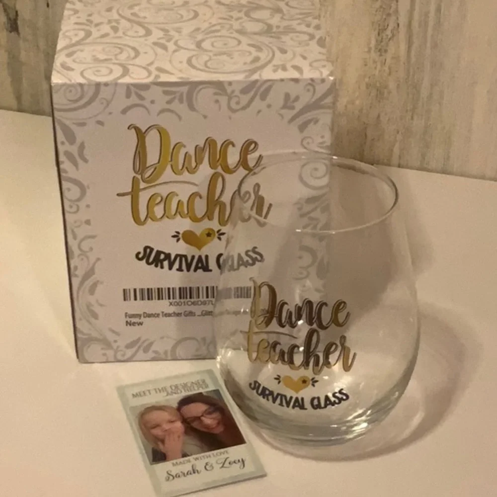 Dance Teacher Survival Wine Glass